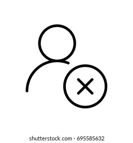 Premium user icon or logo in line style. High quality sign and symbol on a white background. Vector outline pictogram for infographic, web design and app development.