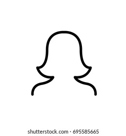 Premium user icon or logo in line style. High quality sign and symbol on a white background. Vector outline pictogram for infographic, web design and app development.