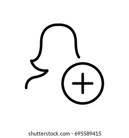 Premium user icon or logo in line style. High quality sign and symbol on a white background. Vector outline pictogram for infographic, web design and app development.