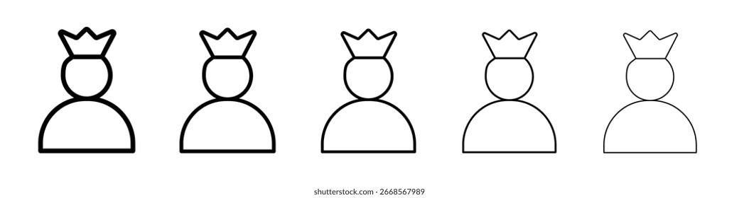 Premium User icon Symbol concept for web design.simple line vector icon. logo illustration.