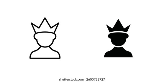 Premium User icons set for apps and web ui designs. simple isolated graphics.