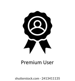 premium user vector  Solid  Icon  Design illustration. Business And Management Symbol on White background EPS 10 File