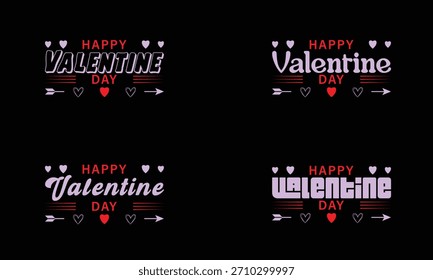 colección de Vector Premium San Valentín con corazones, Elementos románticos y diseños de impresión.