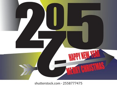 Premium Vector 2025 Happy New Year Vector Art 2025