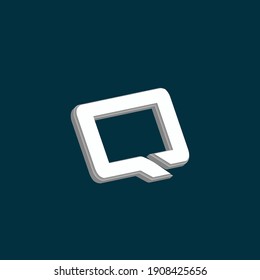 Premium Vector | 3d modern, luxury letter q logo design vector illustration.