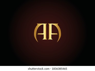 Premium Vector AA Logo design. Beautiful Logotype for luxury branding. Elegant logo design.