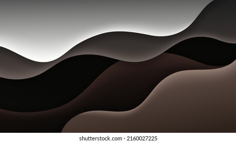 Premium vector abstract backgrond with soft gradient color and dynamic shadow. Vector background for wallpaper. Eps 10