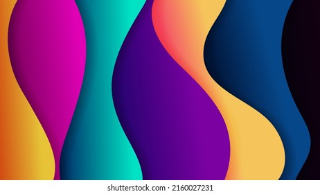 Premium vector abstract backgrond with soft gradient color and dynamic shadow. Vector background for wallpaper. Eps 10