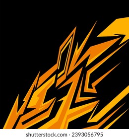 Vector Premium | Antecedentes abstractos de los vectores premium de carreras deportivas amarillo y naranja
