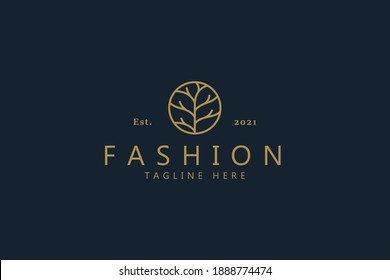 Premium Vector Abstract Branch Logo for Woman Symbol Business Company Like Fashion, Spa, Cosmetic, Beauty, Garden, Jewelry, Organic, Wedding, etc.