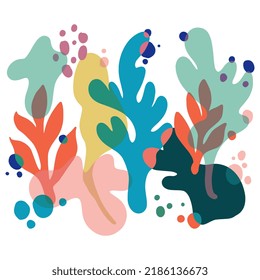 Vector Premium Resumen colección de elementos aislados formas lisas ilustración vectorial simple estilo elegante
