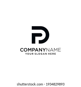 Premium Vector Abstract Modern PD Letter Logo Design