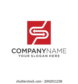 Premium vector abstract modern PS letter logo design