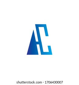 Premium Vector AC Joint Logo.Beautiful Minimalist Logotype design for branding,Elegant identity design.