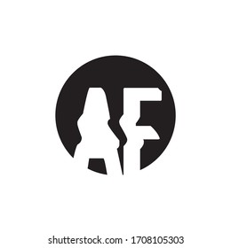 Premium Vector AF Joint  Logo.Beautiful Minimalist Logotype design for branding,Elegant identity design.