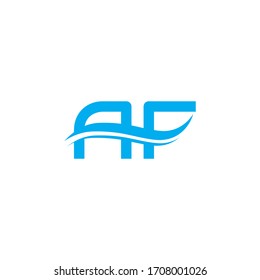 Logotipo de carta Vector AF de primera calidad.Bonito diseño de logotipo minimalista para marca,Diseño de identidad elegante.
