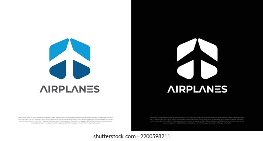 premium vector airplane logo premium vector