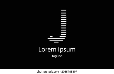 Letra portadora premium letra vectorial simple plantilla de diseño de logotipo minimalista