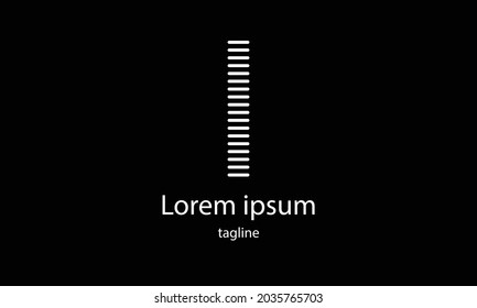 Letra portadora premium letra vectorial simple plantilla de diseño de logotipo minimalista