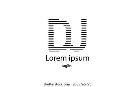 Letra portadora premium letra vectorial simple plantilla de diseño de logotipo minimalista