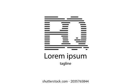 Premium-Vektor-Alphabet mit einfachem, minimalistischem Logo-Designvorlage