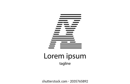 Premium vector alphabet letter simple minimalist logo design template