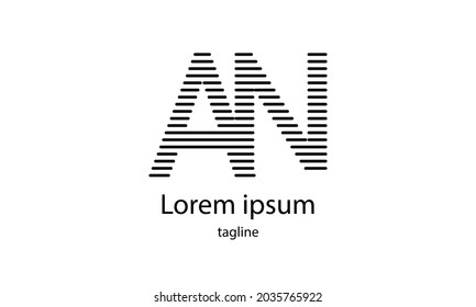 Premium-Vektor-Alphabet mit einfachem, minimalistischem Logo-Designvorlage