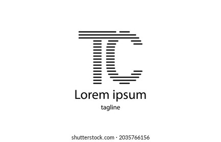 Letra portadora premium letra vectorial simple plantilla de diseño de logotipo minimalista