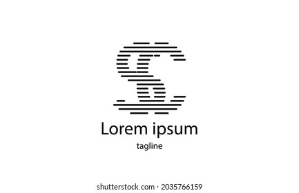 Premium-Vektor-Alphabet mit einfachem, minimalistischem Logo-Designvorlage