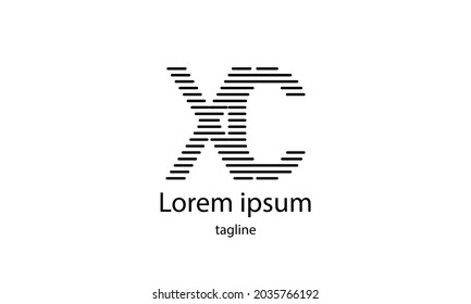 Letra portadora premium letra vectorial simple plantilla de diseño de logotipo minimalista