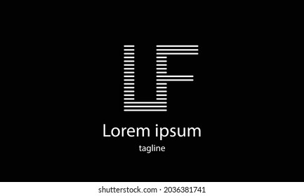 Premium-Vektor-Alphabet mit einfachem, minimalistischem Logo-Designvorlage