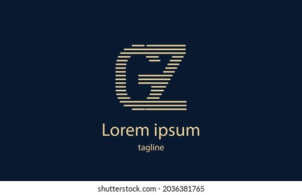 Premium vector alphabet letter simple minimalist logo design template