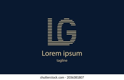 Letra portadora premium letra vectorial simple plantilla de diseño de logotipo minimalista