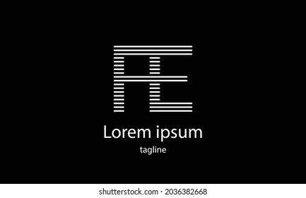 Premium vector alphabet letter simple minimalist logo design template