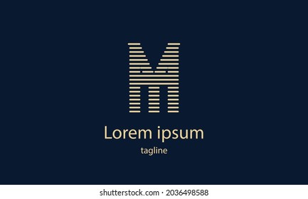 Letra portadora premium letra vectorial simple plantilla de diseño de logotipo minimalista