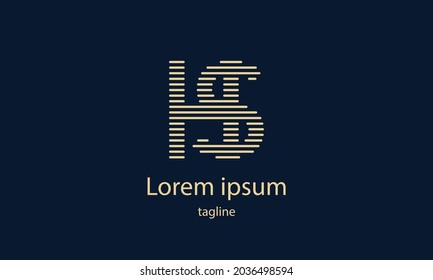 Premium-Vektor-Alphabet mit einfachem, minimalistischem Logo-Designvorlage