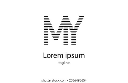 Letra portadora premium letra vectorial simple plantilla de diseño de logotipo minimalista