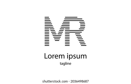 Premium-Vektor-Alphabet mit einfachem, minimalistischem Logo-Designvorlage