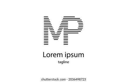 Letra portadora premium letra vectorial simple plantilla de diseño de logotipo minimalista