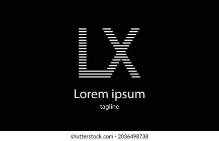 Letra portadora premium letra vectorial simple plantilla de diseño de logotipo minimalista