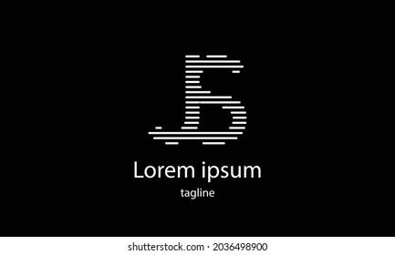 Letra portadora premium letra vectorial simple plantilla de diseño de logotipo minimalista