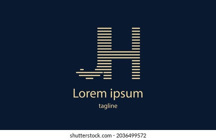 Letra portadora premium letra vectorial simple plantilla de diseño de logotipo minimalista