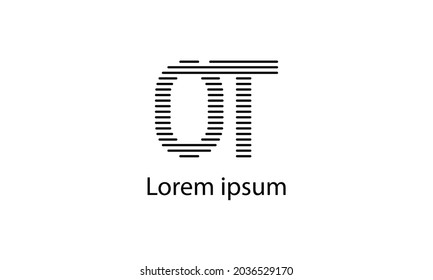 Premium-Vektor-Alphabet mit einfachem, minimalistischem Logo-Designvorlage