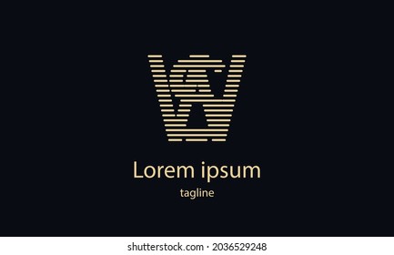 Letra portadora premium letra vectorial simple plantilla de diseño de logotipo minimalista