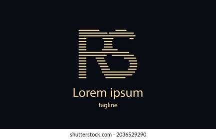 Premium-Vektor-Alphabet mit einfachem, minimalistischem Logo-Designvorlage