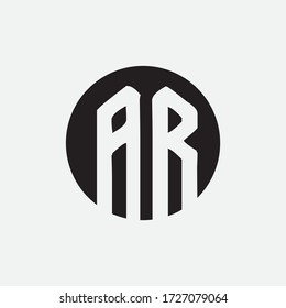 Premium Vector AR Letter Logo.Beautiful Minimalist Logotype design for branding,Elegant identity design.