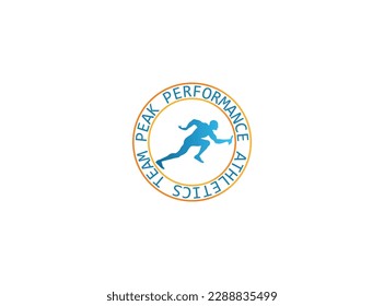 Premium Vector | Athletic logo design for clothing or label with retro style,Athlete sports logo designs abstract people Vector Image,Run Athletic or Fast Running Logo Design Concept, Sport Logo.