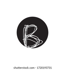 Logotipo de carta Vector B de primera calidad.Bonito diseño de logotipo minimalista para marca,Diseño de identidad elegante.