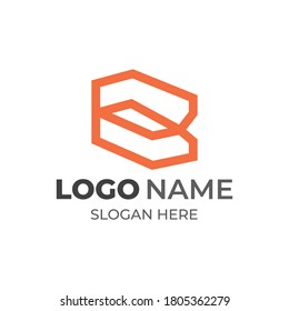 Premium Vector B Logo in two color variations. Beautiful Logotype design for luxury company branding. Elegant identity design in blue and gold.