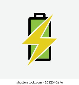 PREMIUM vector Battery charging - power Battery illustration, electricity symbol - energy